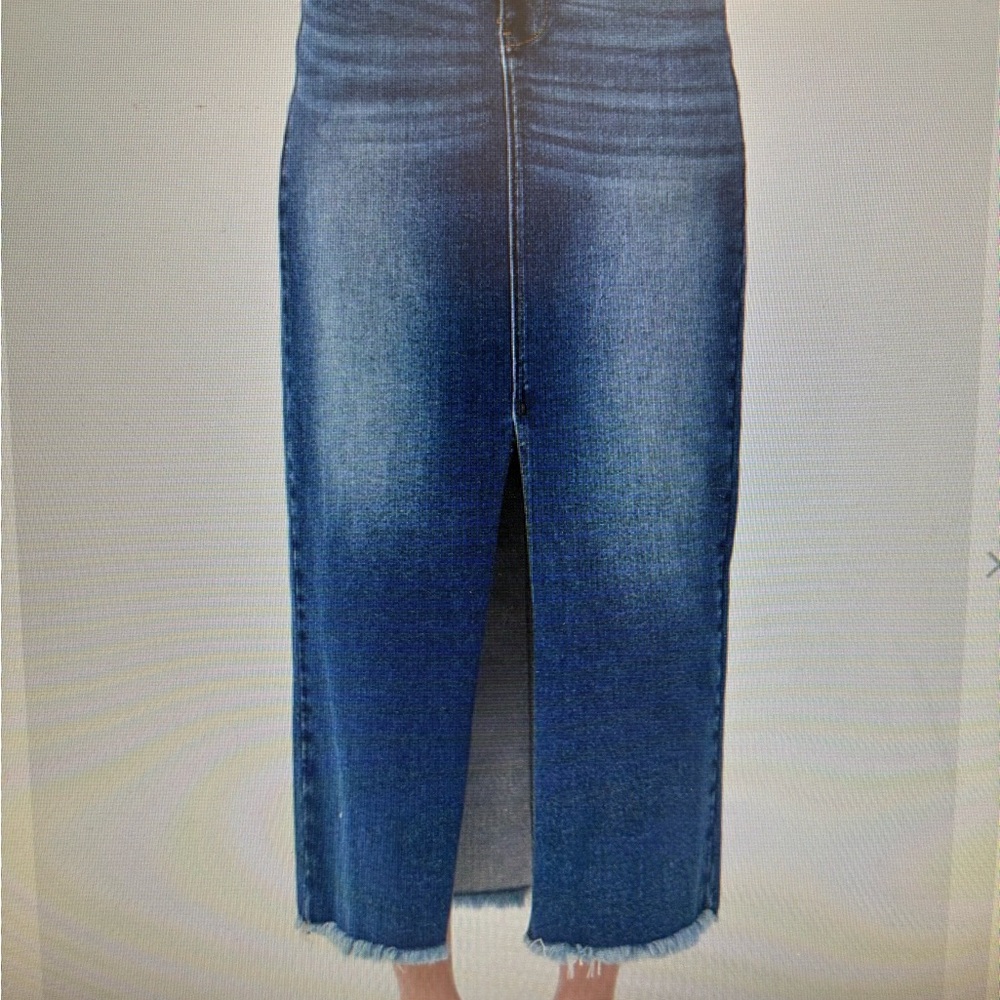 NWT Risen Jeans Front Slit Long Skirt
